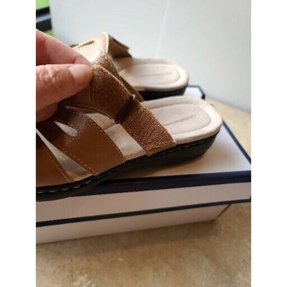 Vintage NOS NIB Croft & Barrow Womans Size 8 Slip On Sandle Brown - Picture 10 of 12